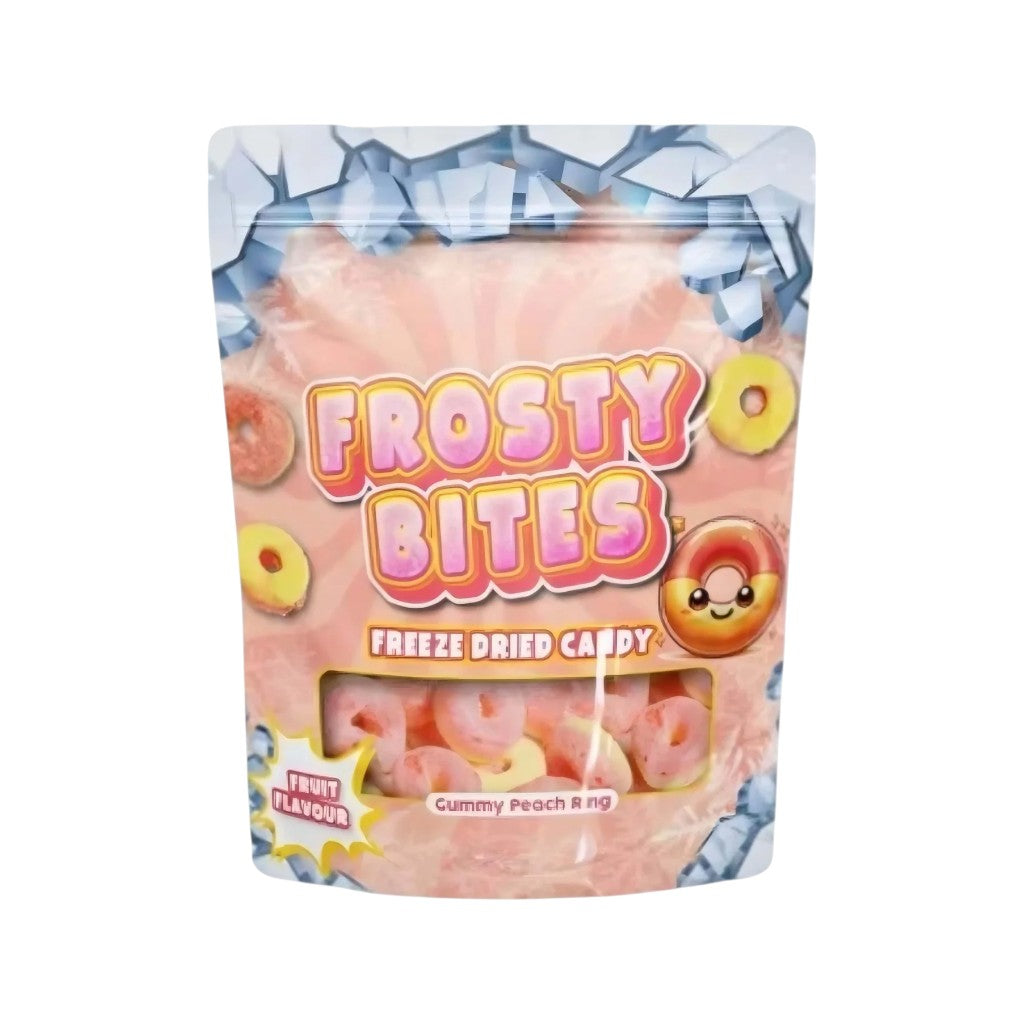 Freeze Dried Candy Gummy Peach Ring, 50g