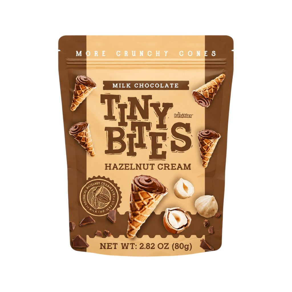 Tiny Bites Waffle Cones with Hazelnut Cream, 80g