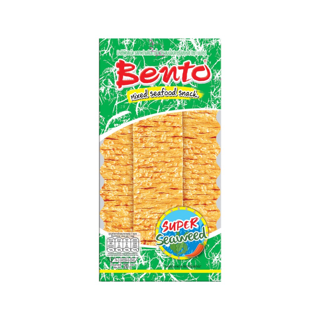 Bento Tintenfisch Snack Super Seetang, 20g