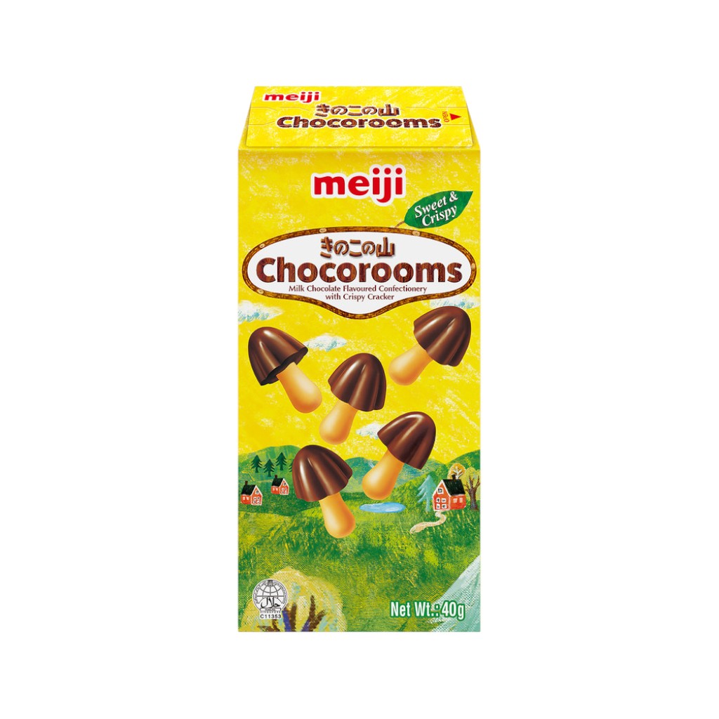 Meiji Schokoladenkekse Chocorooms, 40g