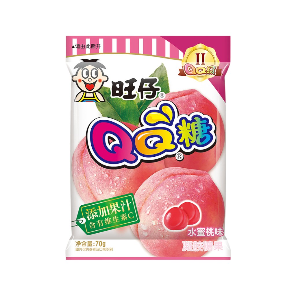 QQ Gummy Fruchtgummi Pfirsich, 70g