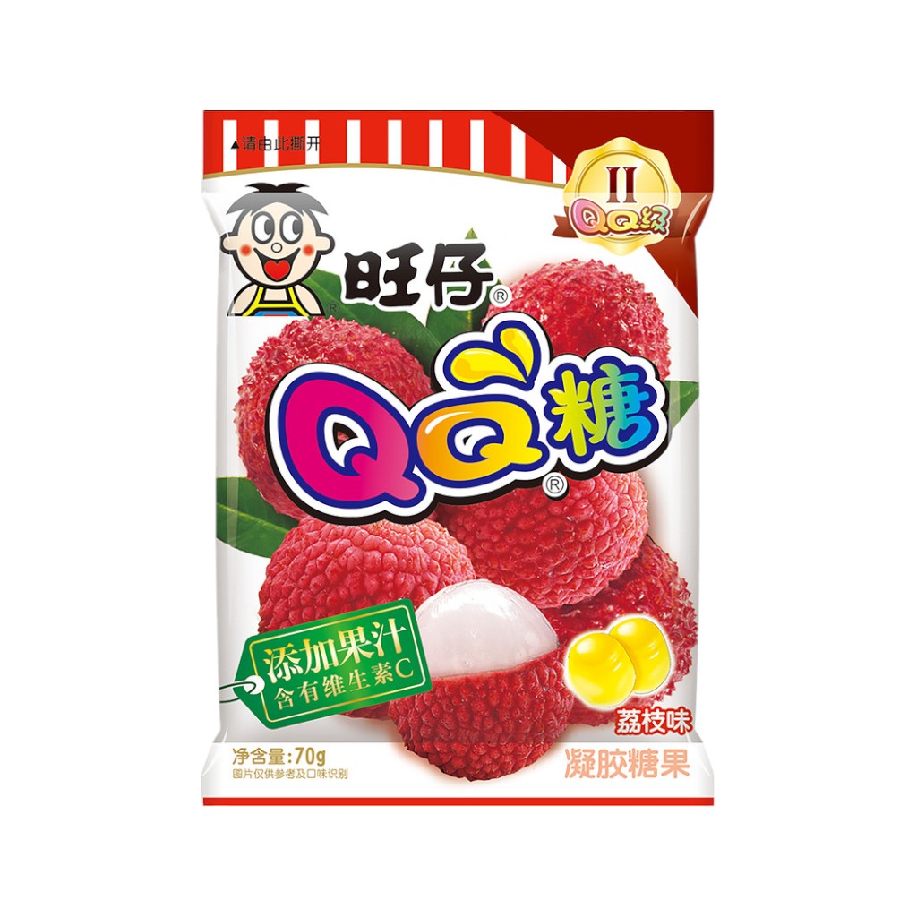 QQ Gummy Fruchtgummi Litschi, 70g