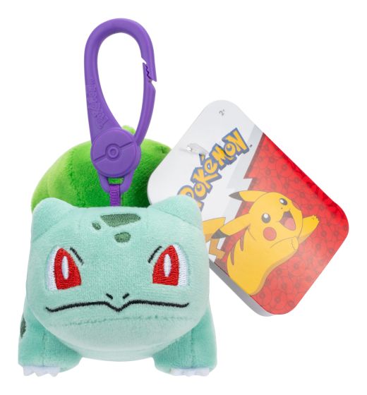 Pokémon Plush Clip-On Bisasam, 1 Stück