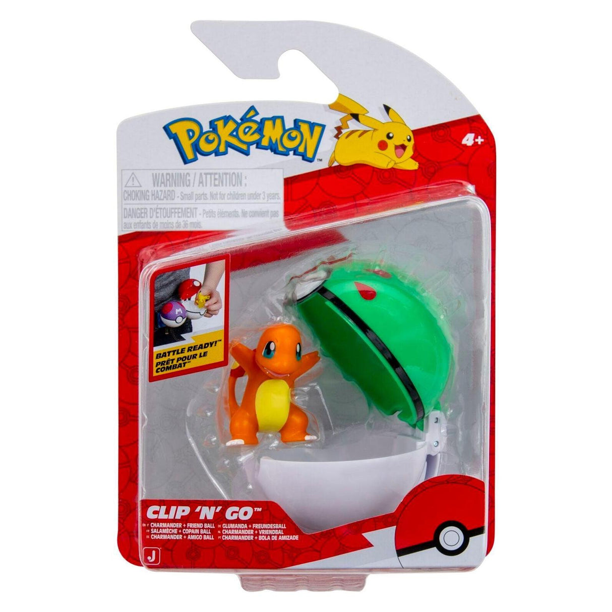 Pokemon Clip'n'Go Glumanda, 1 Stück