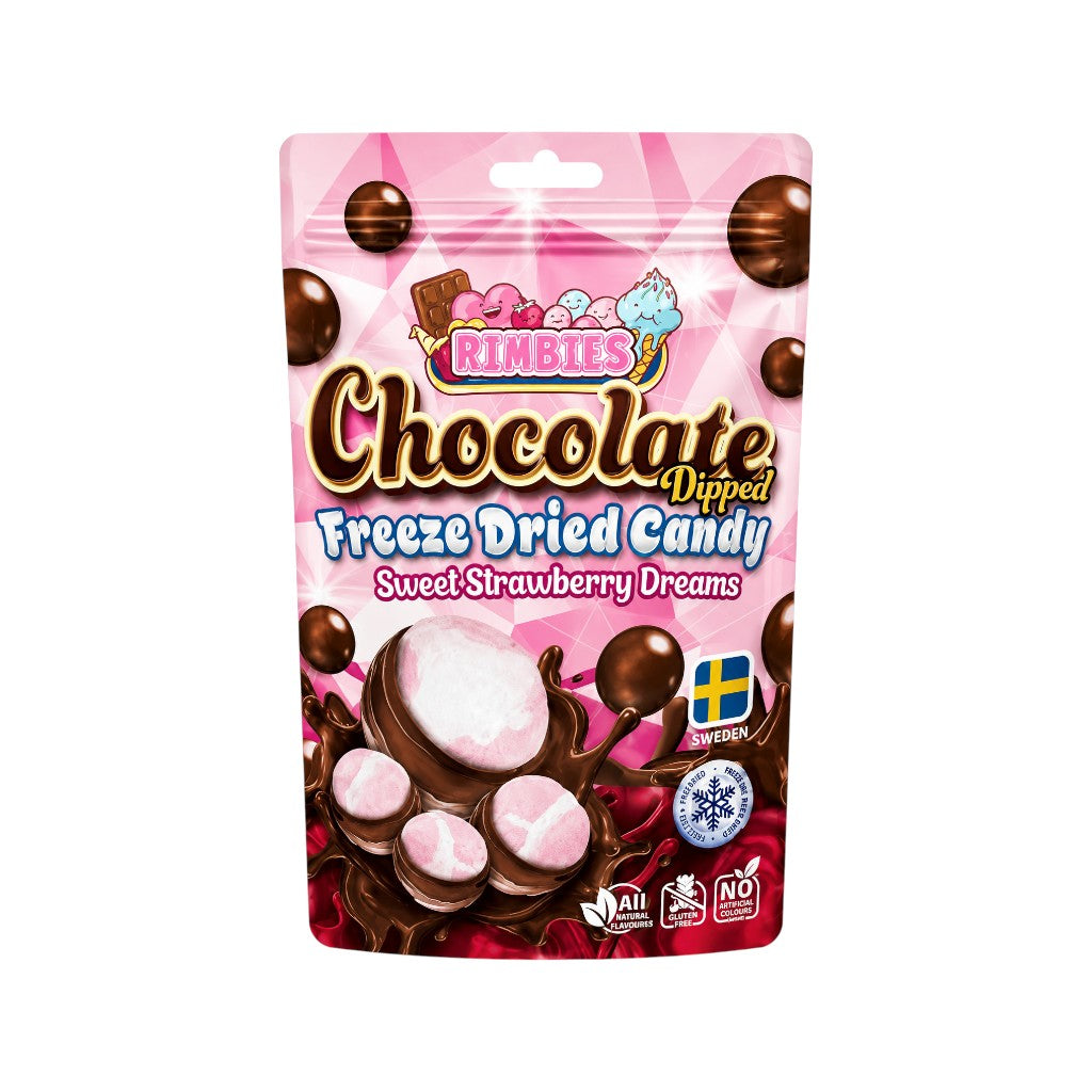 RIMBIES Chocolate Dipped Sweet Strawberry Dreams, 70g