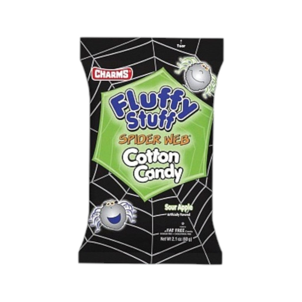 Charms Fluffy Stuff Spider Web Cotton Candy, 60g
