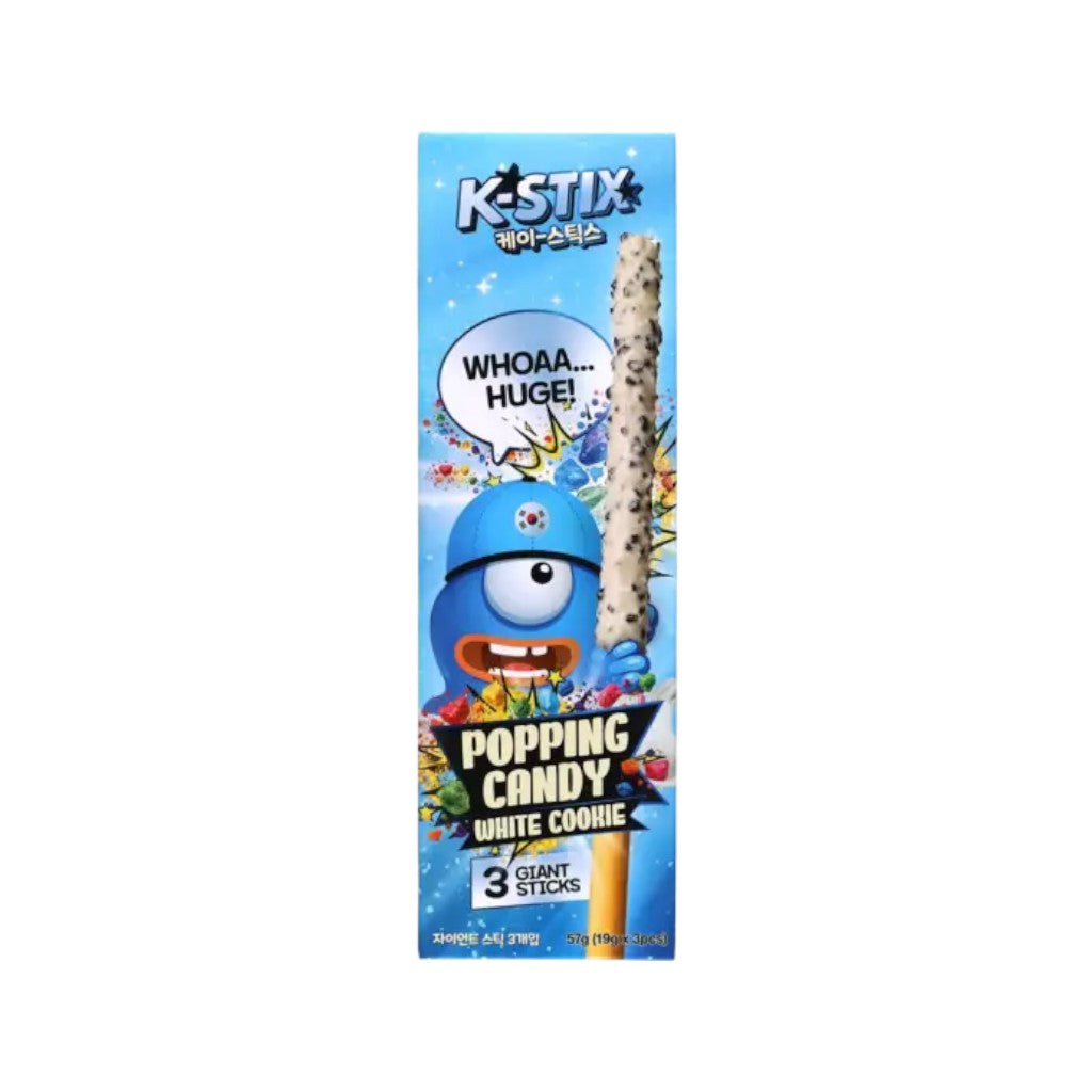 Popping Candy White Choco Sticks, 54g