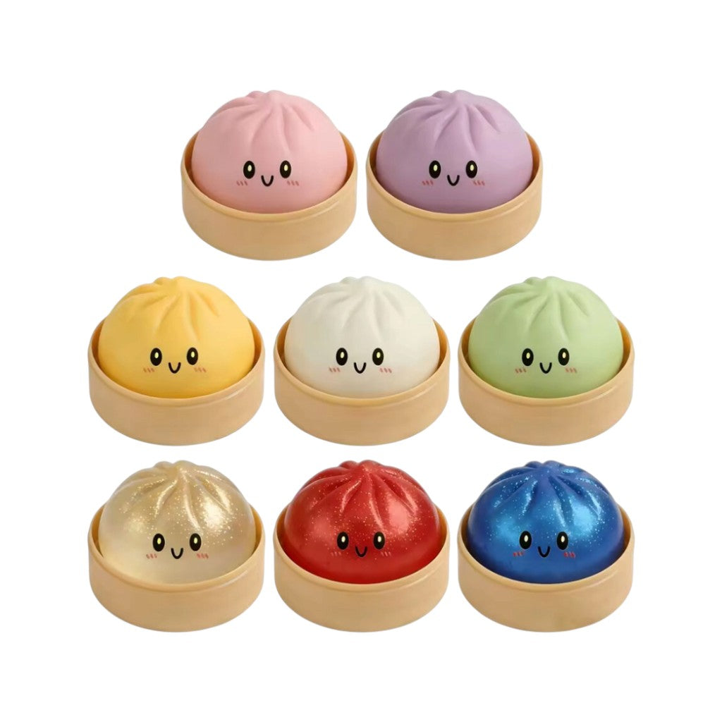 Squishy Rainbow Mystery Dumpling Bun – 6er Bundle