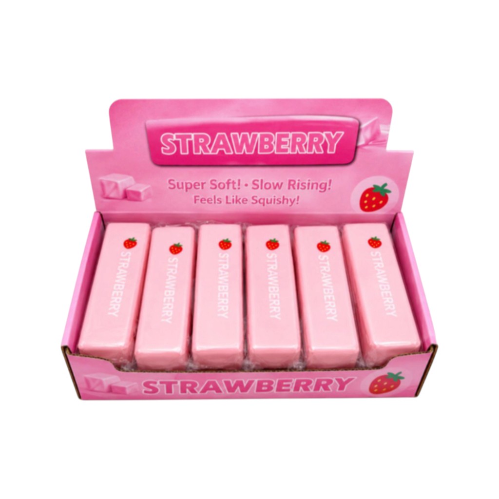 Butter Squishy Strawberry mit Erdbeergeruch, 1 Stück