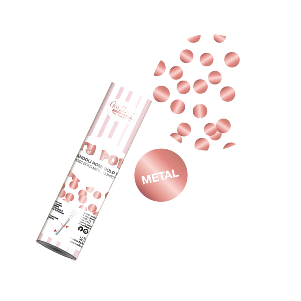 Konfetti-Kanone roségold