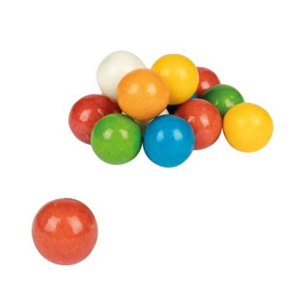 Assorted Kaugummi Kugeln 32mm, 450 Stück