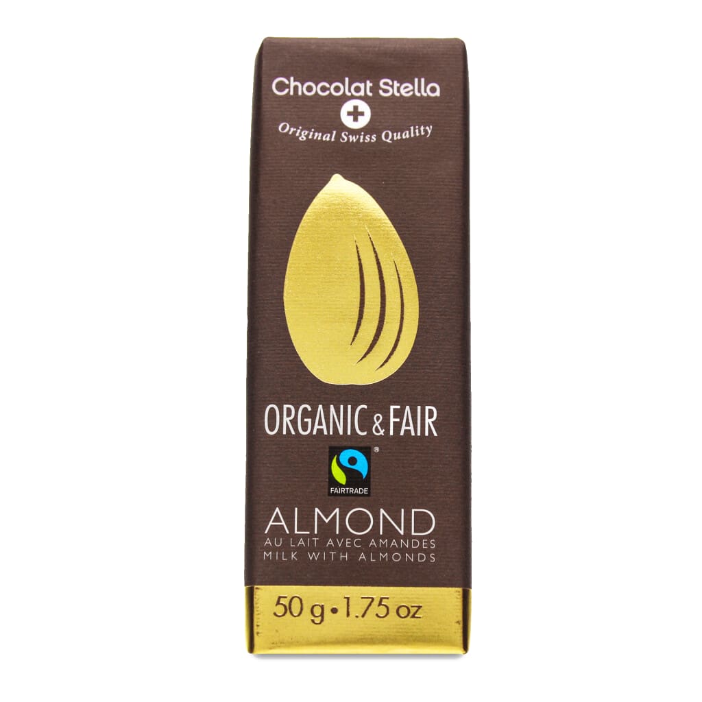 Stella Organic & Fair Milch mit Mandeln, 50g