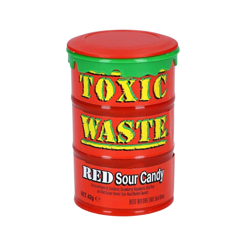 Toxic Waste Red Sour Candy, 42g
