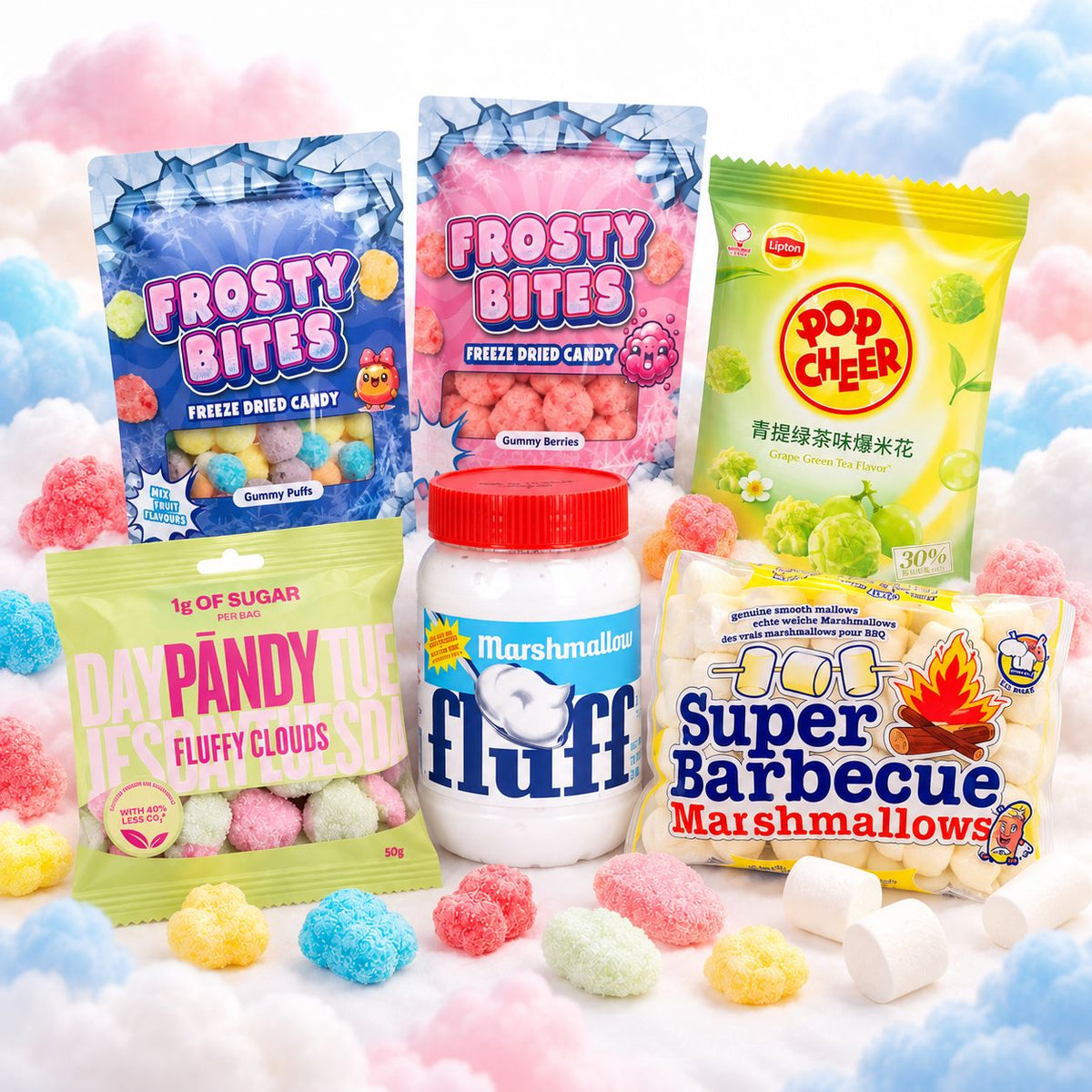 ☁️ Crunch & Cloud Box – 6 Snacks