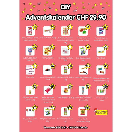 LOLIPOP DIY Adventskalender, mit Füllung