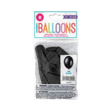 Ballon schwarz 30 cm, 8 Stück