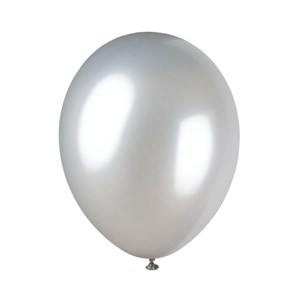 Ballon silbern 30cm, 8 Stück
