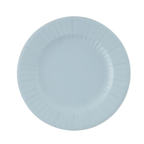 Einwegteller 27cm, 8 Stück - hellblau