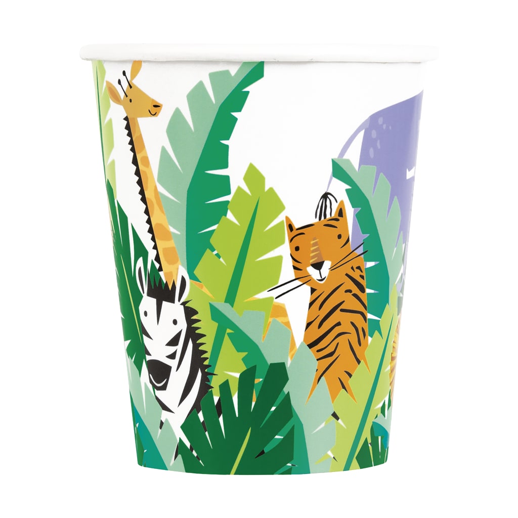 Einwegbecher Safari, 8 Stück