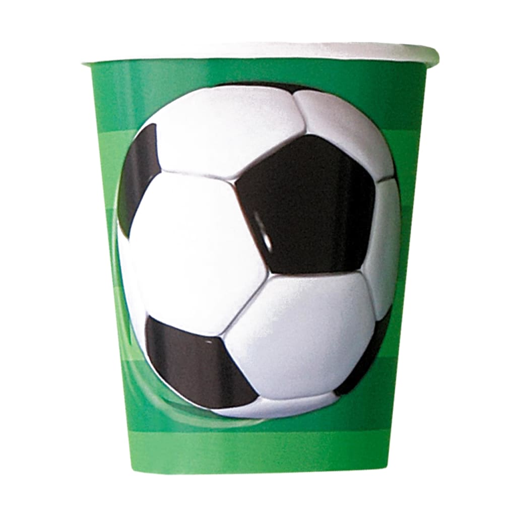 Einwegbecher Fussball, 8 Stück