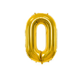 Ballon Zahlen "gold", 86 cm