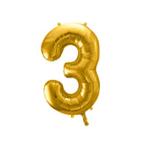 Ballon Zahlen "gold", 86 cm