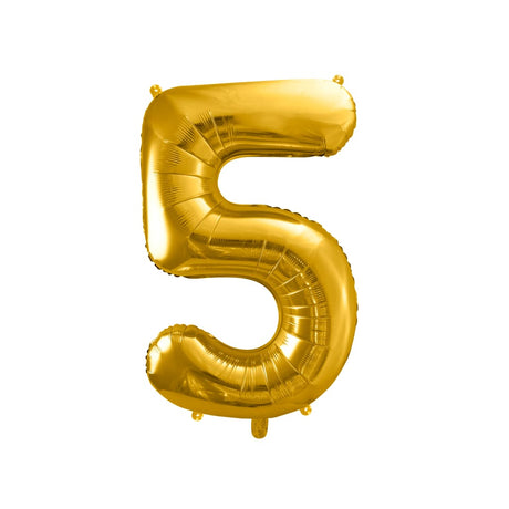 Ballon Zahlen "gold", 86 cm