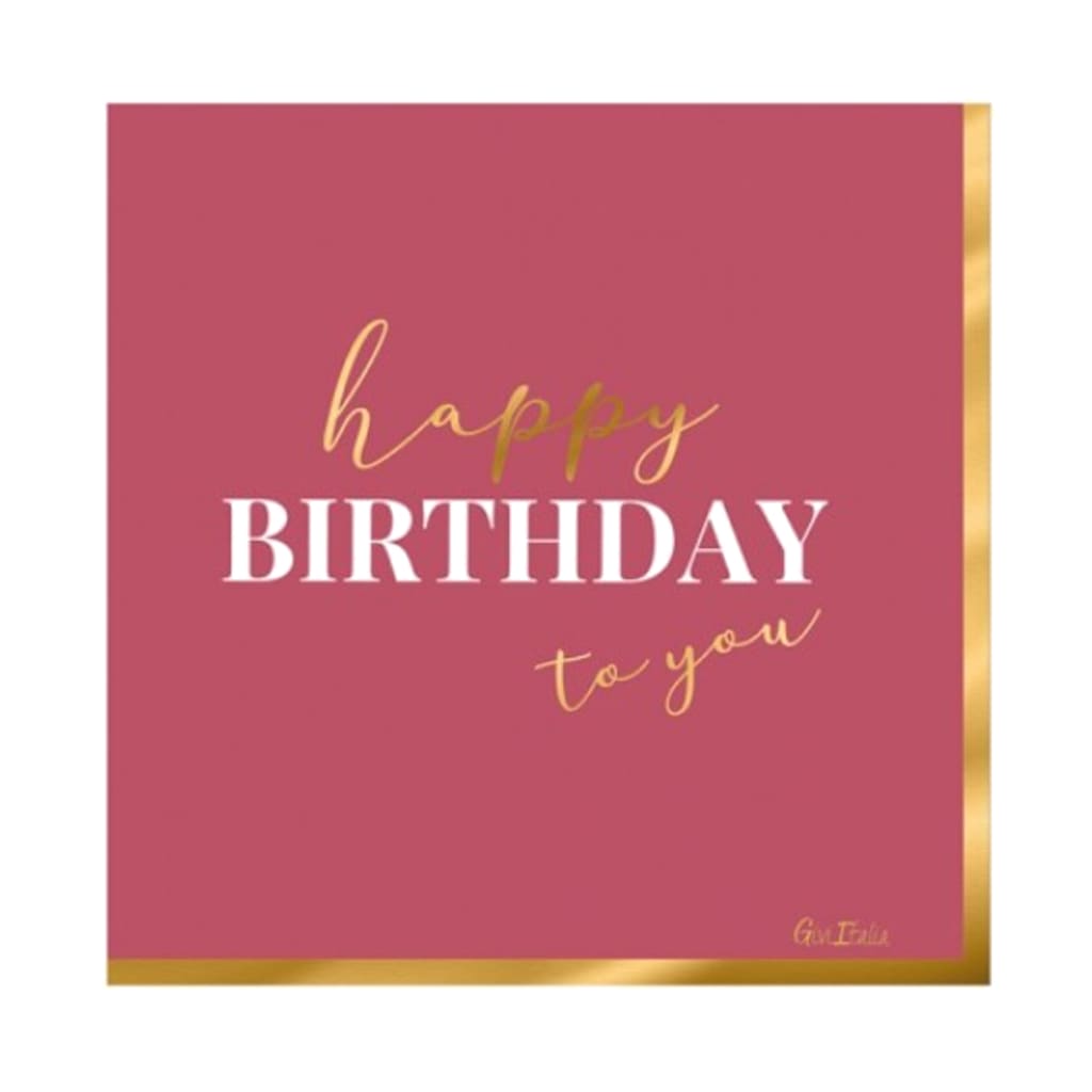 Happy Birthday Servietten, 16 Stück
