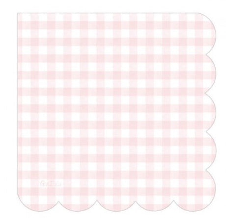 Servietten 33 x 33cm kariert, 16 Stück