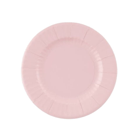 Einwegteller 21cm, 8 Stück - rosa