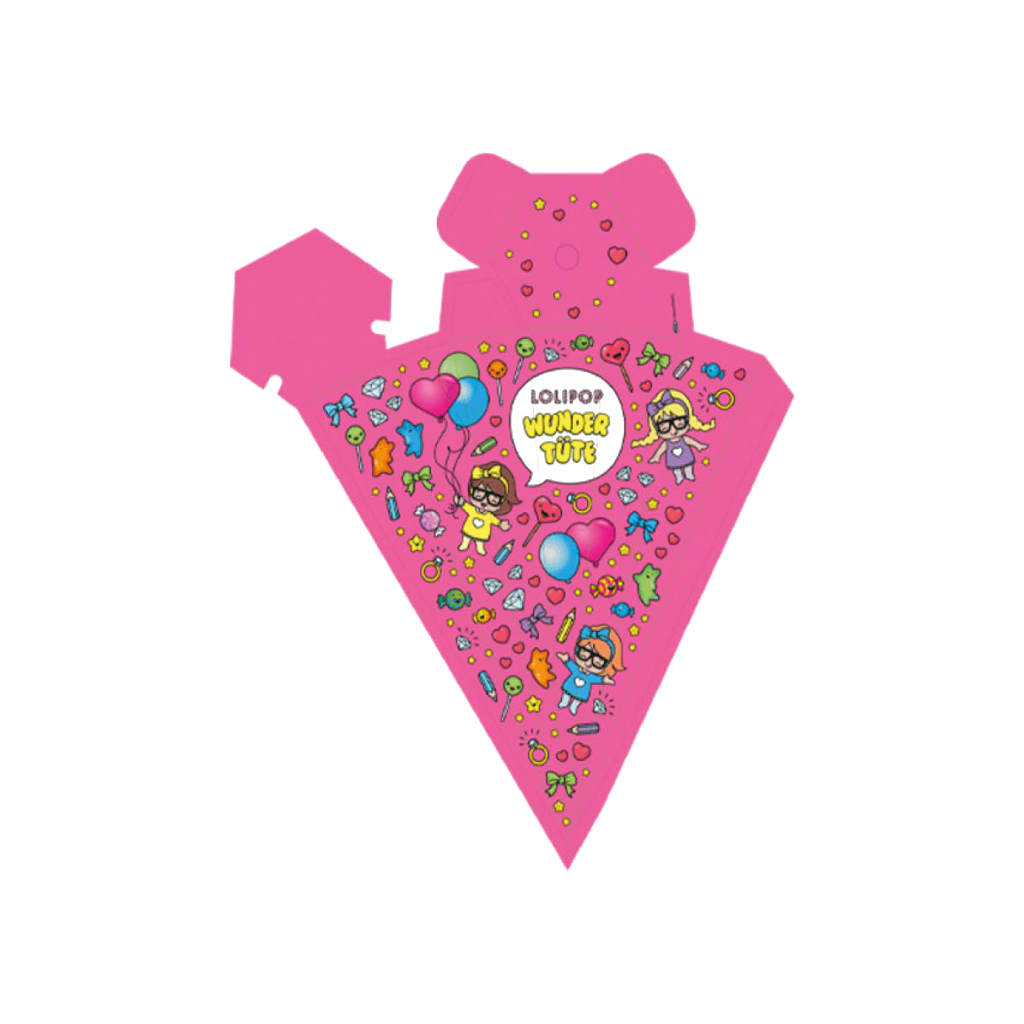 Lolipop Wundertüte pink, ungefüllt