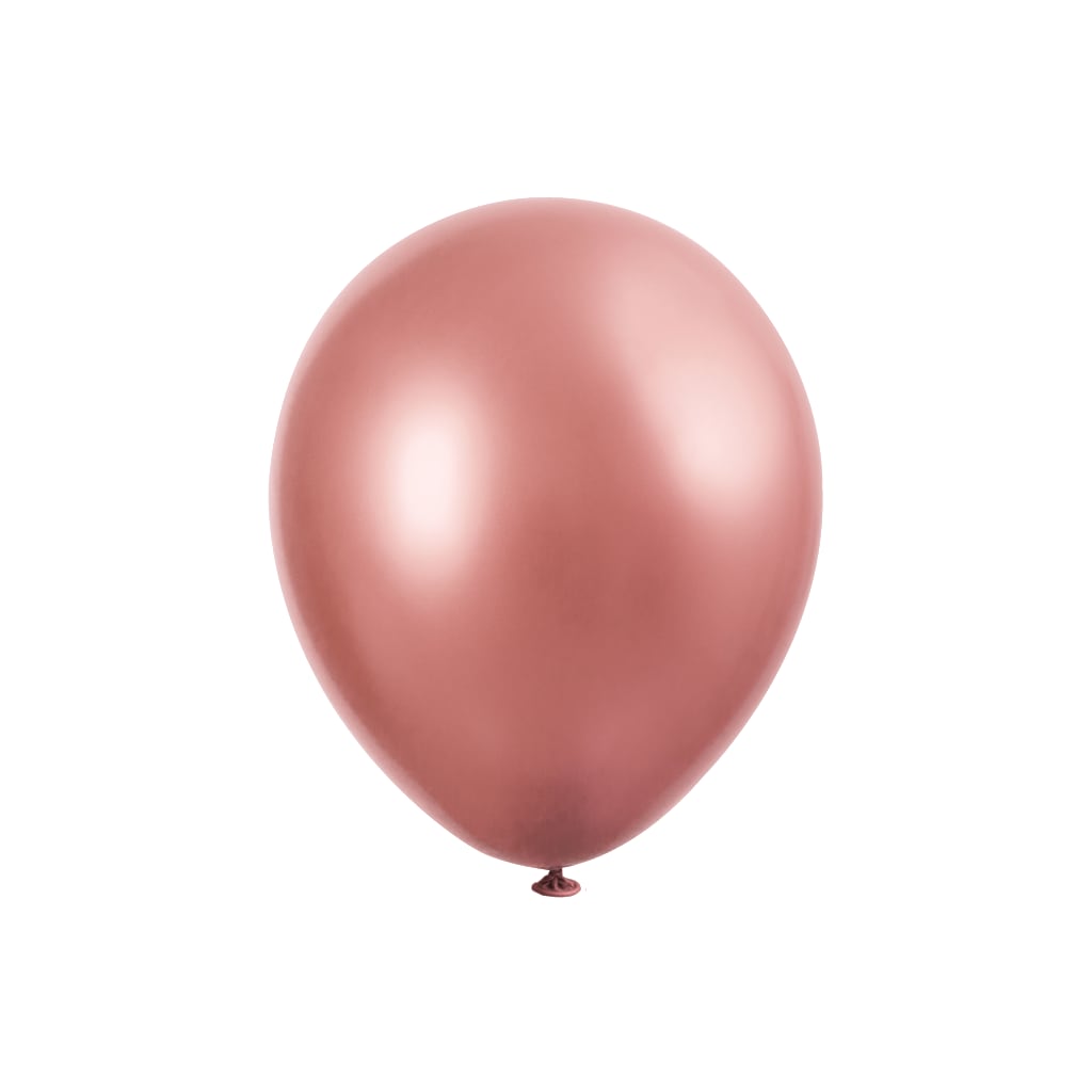Latexballon rosé metallic 28 cm, 6 Stück