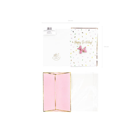 Karte mit Pin "Happy Birthday" A6