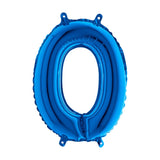 Happy Birthday Ballon Zahl Blau, 66 cm