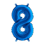 Happy Birthday Ballon Zahl Blau, 66 cm