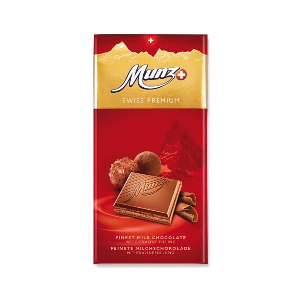Munz Swiss Premium Praliné, 100g