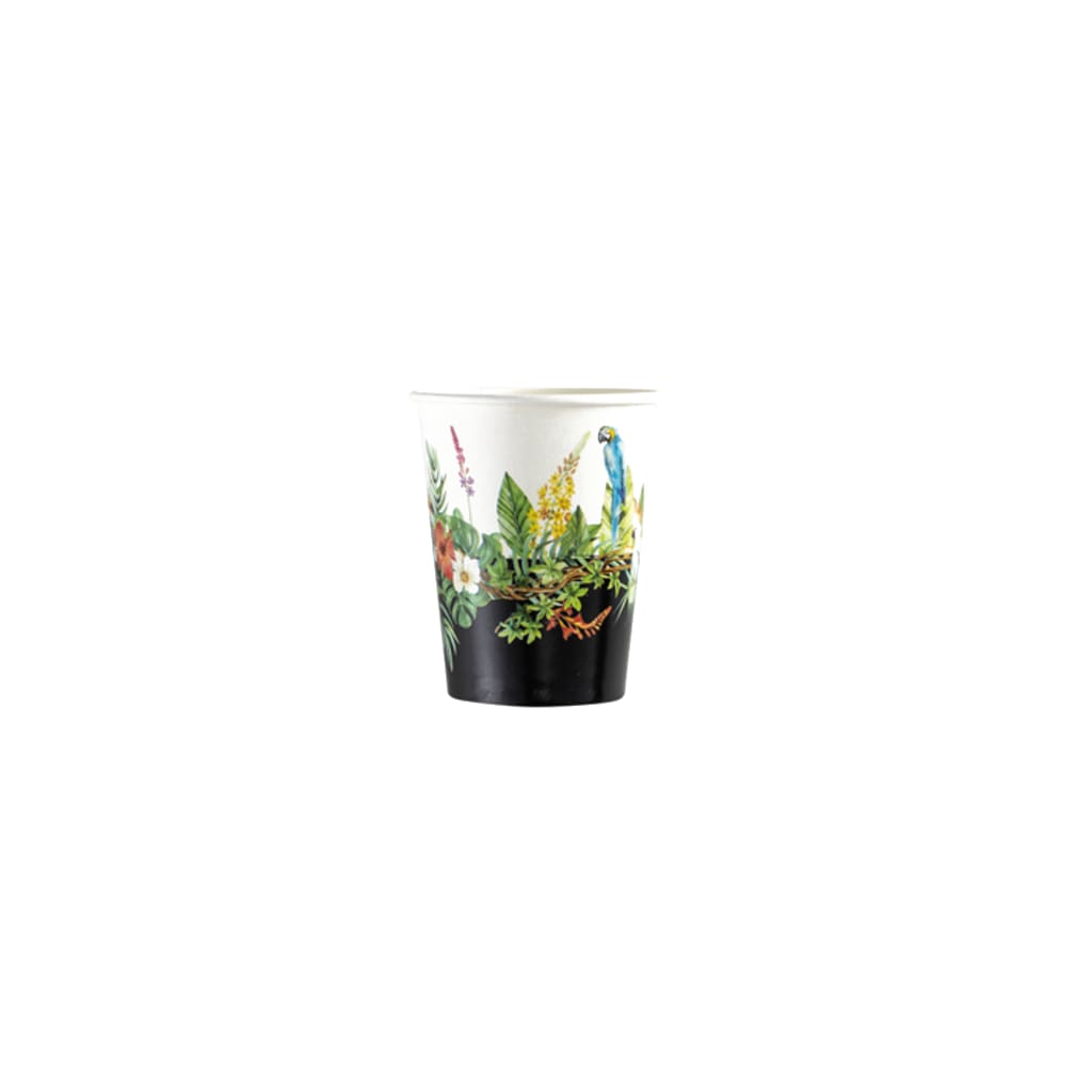 Einwegbecher Tropical Jungle 250ml, 8 Stück