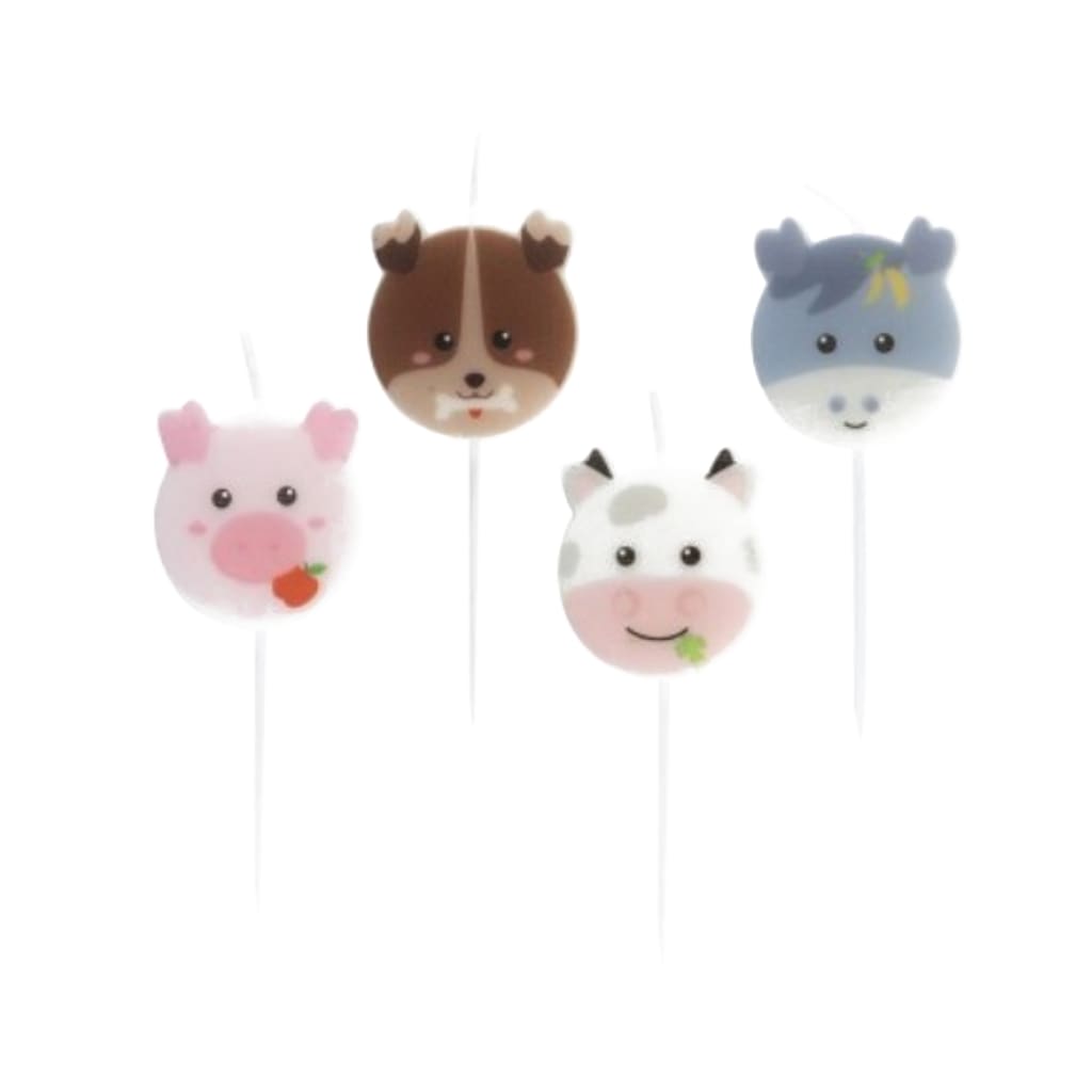 Happy Farm Kerzen, 4 Stück