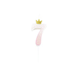 Crown Glitzerkerze, 9,5cm - 7
