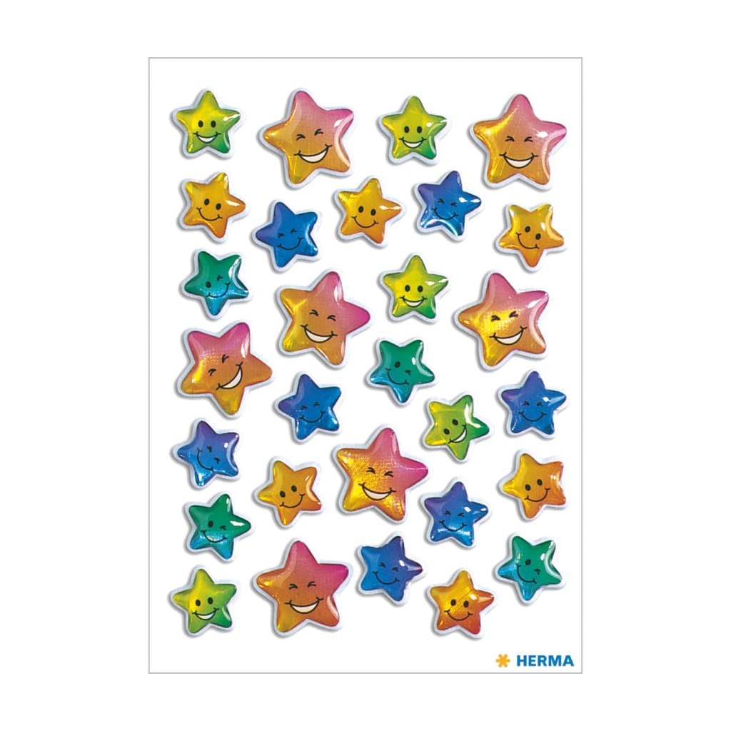 Bunte Sterne - Sticker