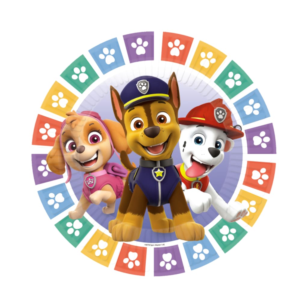Einwegteller Paw Patrol 18 cm, 8 Stück