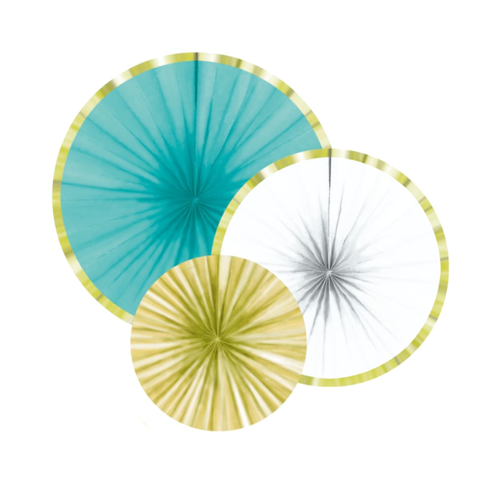 Dekofächer Pineapple Vibes Papier 16 cm / 28 cm / 35 cm