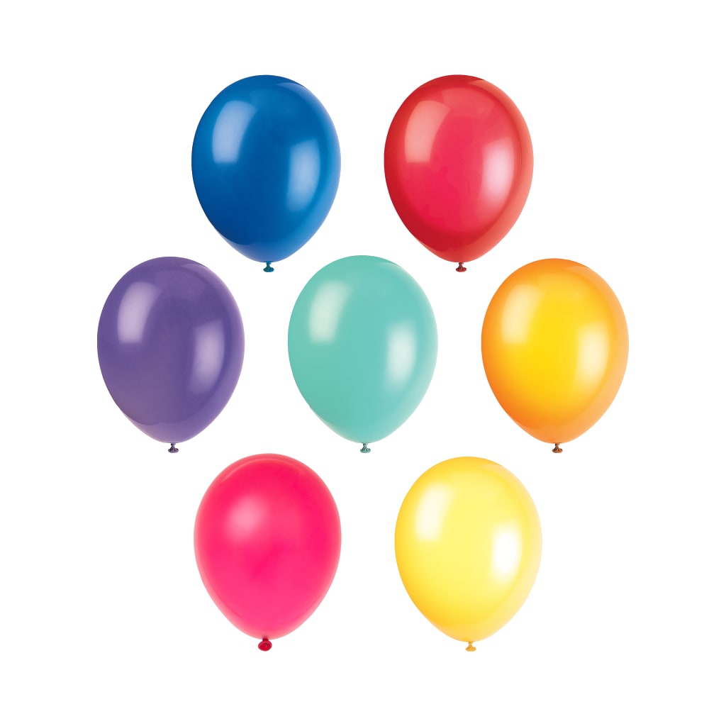 Ballons 30 cm, 10 Stück in verschiedenen Farben