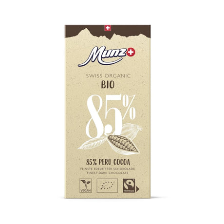 Munz Organic 85% Peru Cocoa, 100g