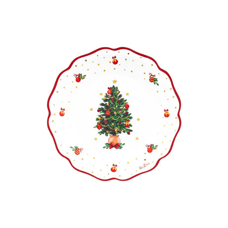 Einwegteller Christmas Wishes 21cm, 8 Stück