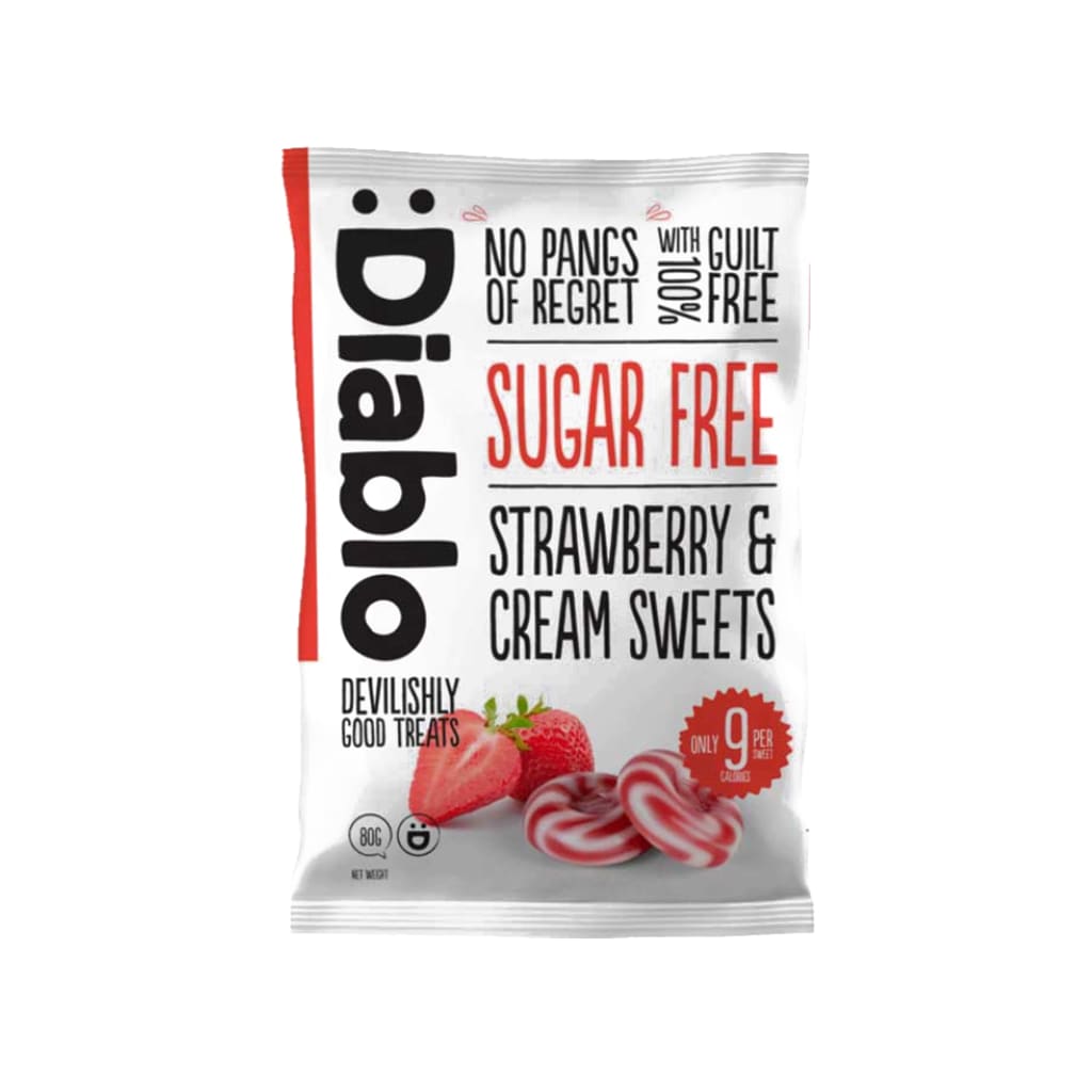 Diablo Strawberry & Cream Sweets, 75g