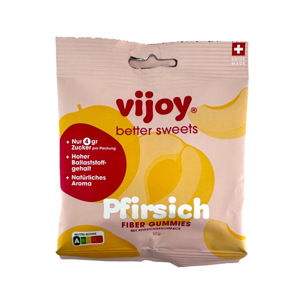 vijoy Fiber Gummies Pfirsich, 50g