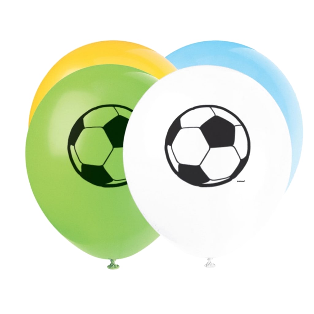 Ballon Fussball 12cm, 8 Stück