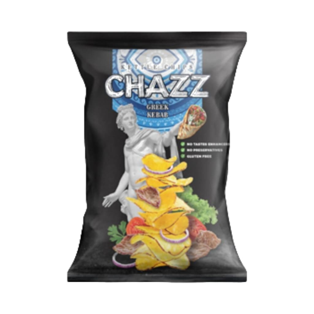 Chazz Chips Greece Kebab Flavour, 90g