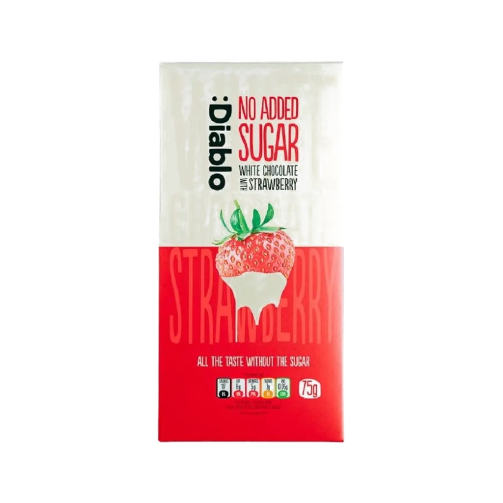 Diablo White Chocolate With Strawberry, 75g